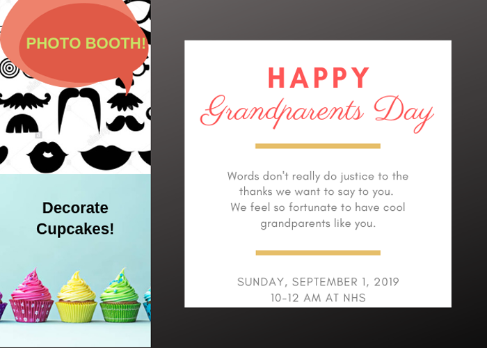 Happy Grandparents Day! Sunday, September 1, 2019 from 10am-12pm at Northern Hills Synagogue.
