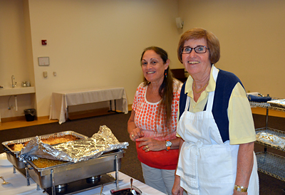 Renee Roth and Harriet Freedman provided a gourmet lunch