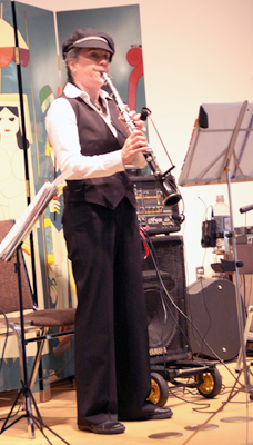 Michelle Gingras on the clarinet