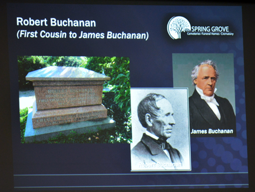 Robert Buchanan was a first cousin to James Buchanan.