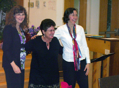 Gayna Bassin, Jeri Fish and Claire Lee received an enthusiastic applause.