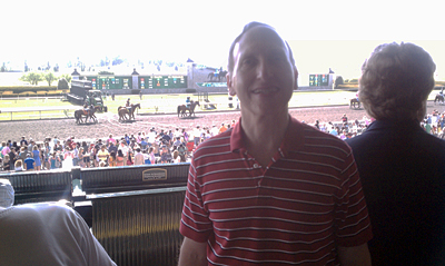 Jeff Bassin at the Keeneland Race Track.
