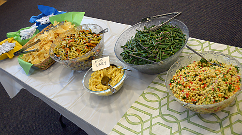 A variety of tasty and healthy salads