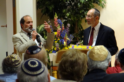 President Joe Lazear and Rabbi Barnard